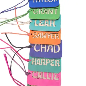 Customized Wooden Luggage Tags with Engraved Name