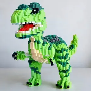 Tyrannosaurus Rex Toy, Creative Building Blocks Model DIY Puzzle, Challenging Assembly Display, Suitable for Holiday Gifts