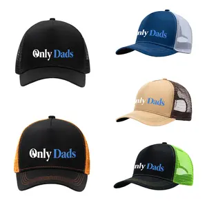Only Dads Trucker Hat for Men Funny Dad Hat Snapback Mesh Cap Adjustable Breathable Baseball Cap Gift for Fathers Husband Boyfriend Vintage Style Outdoor Casual Daily Wear