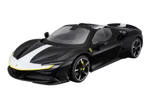 Ferrari SF90 Spider Assetto Fiorano Black (Signature Series) Diecast 1:18 Scale Model - Bburago 16910BK