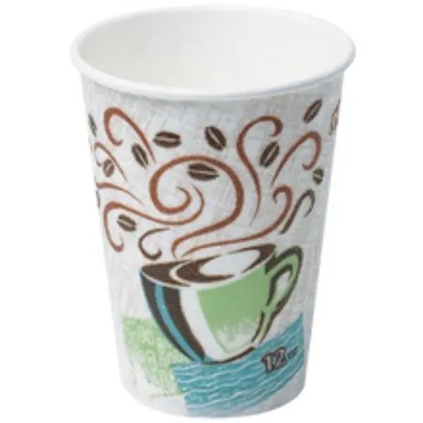 Dixie DIX420 12 oz PerfecTouch Insulated Tumbler Flasks - 12 oz Cup, Unique Insulation, Protects Hands, Reduces Double-Cupping, Multi-Color Kitchen Drinkware