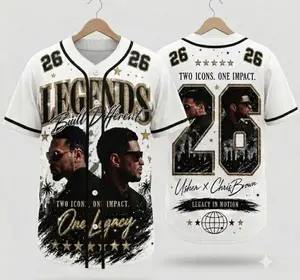 Custom R&B Concert Baseball Jersey, Rhinestone Style Music Fan Shirt, Personalized Name Number Jersey