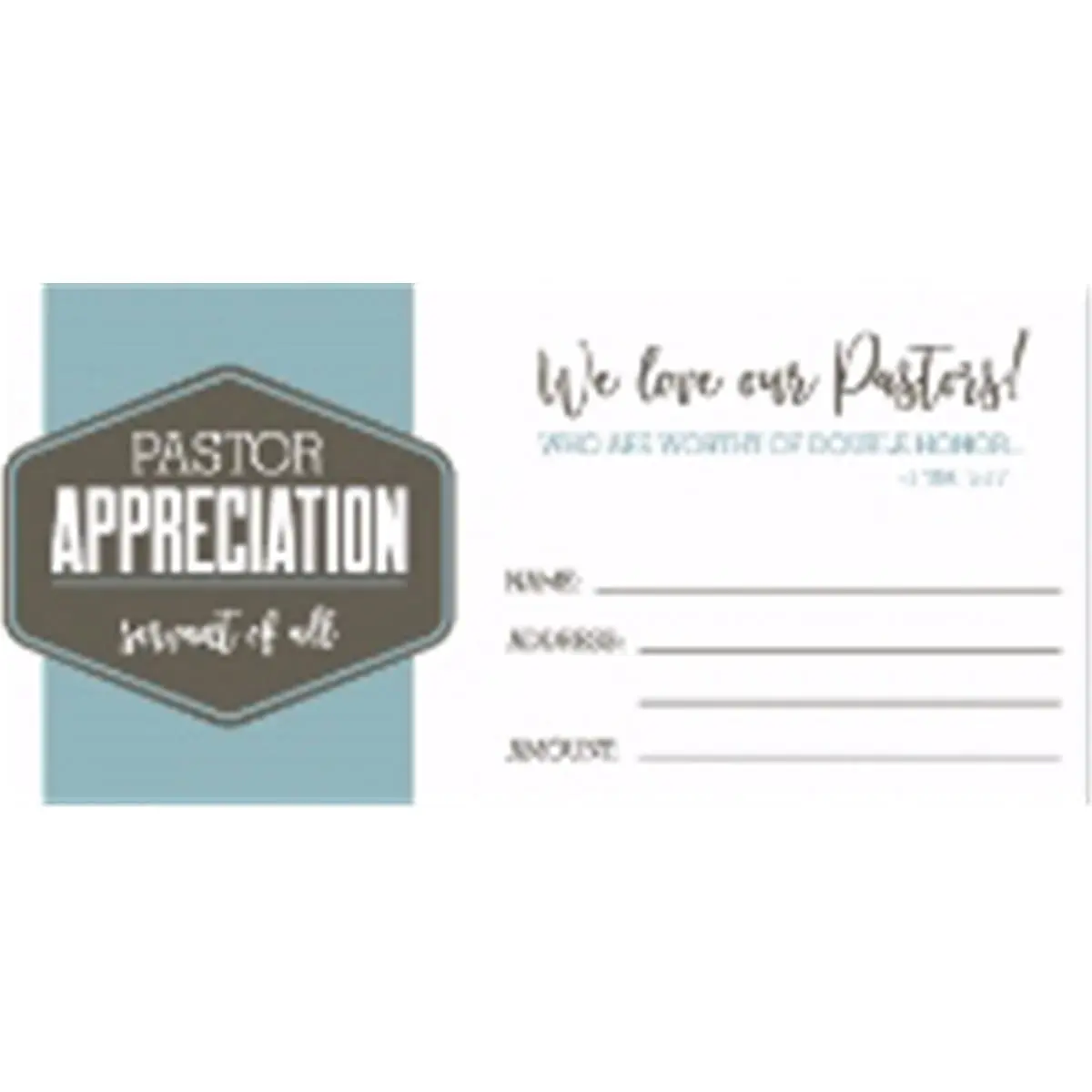 Swanson Christian Supply Pastor Appreciation Paper Envelopes, 100-Pack Offering Envelopes (SKU: 135764), Paper Envelope