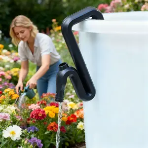 Automatic Drain and Filler - Gravity Flow Incapable Solution, with Leak-Proof Plastic Design for Rainwater Transmission, Flood Emergencies, Aquariums and Swimming Pools, Gardens/Garages (Easy to Install)