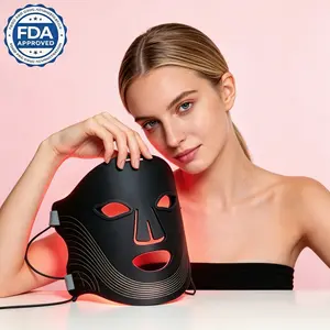 LED Red Light Therapy Mask Skincare Facial Mask 630nm Cordless Acnes Portable Beauty Silicone Mask Lightweight Home Spa