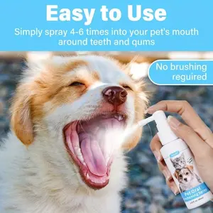 FreshPaws Pet Oral Freshening Spray – Ice Cream Flavor Breath Spray for Dogs & Cats