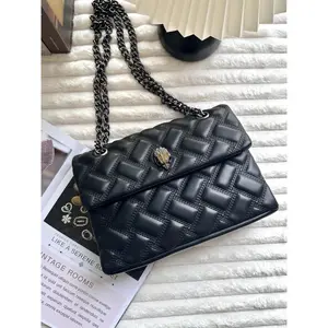 Women's Large Capacity Mommy Bag, Rhombus Embroidery Shoulder Bag, Plaid & Solid Design Tote, Lightweight Casual Handbag for Work Travel Shopping, All-Season Daily Use crossbody women luxury designer real