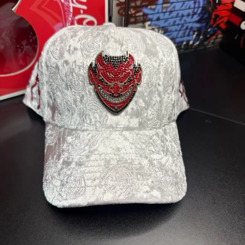 Chucky Hats El Diablo White Red Blanco Rojo