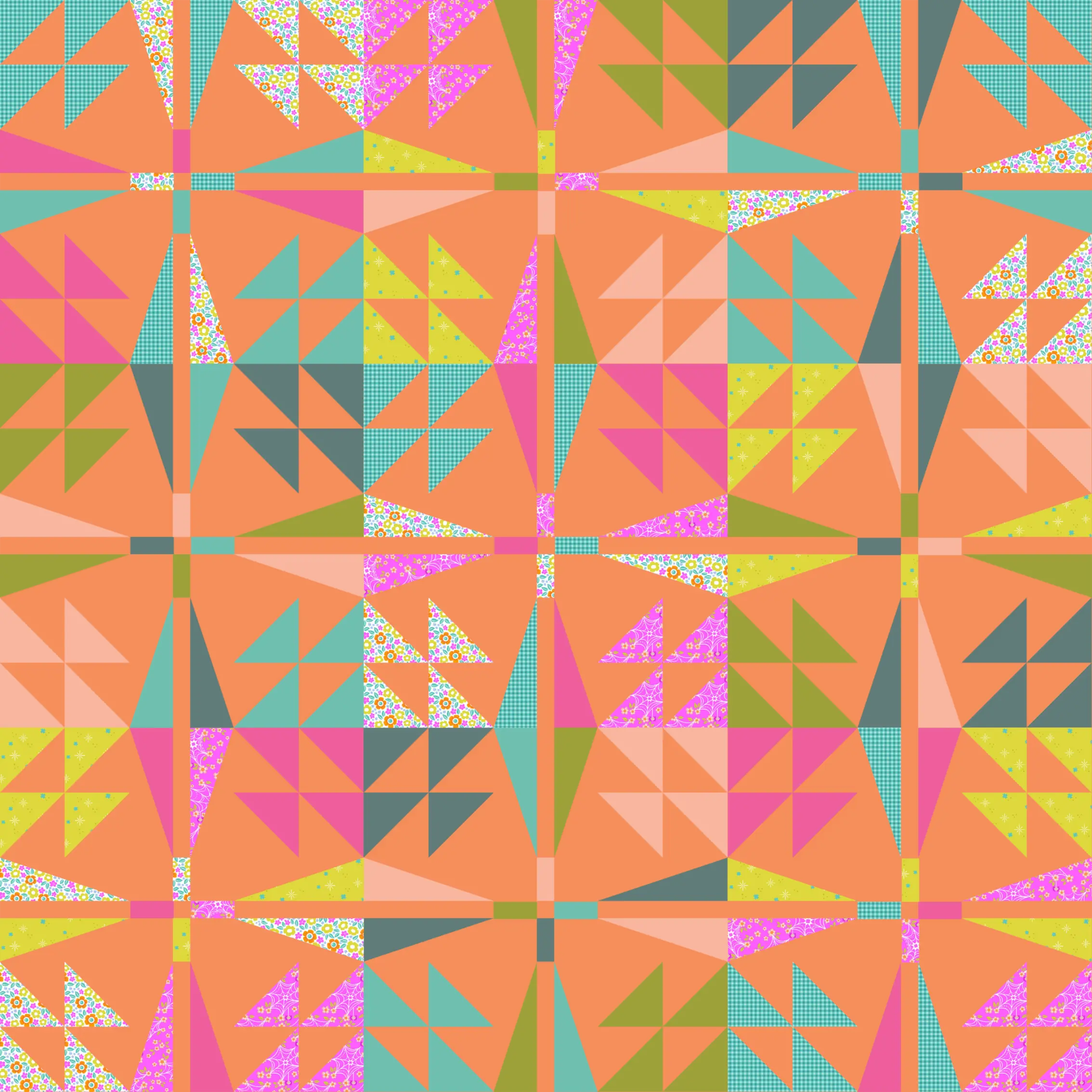 Ghostly Garden on Walden Pond Quilt Kit