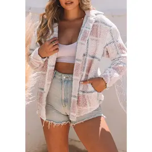 Multicolor Sherpa Shacket