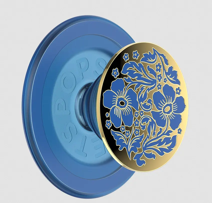 popsockets Enamel Lace Blue Vermeer  MagSafe PopGrip