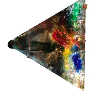 Colorful Marble Triangle Ornament for Home and Work Table - Office Decor and Accessories - Ornaments
