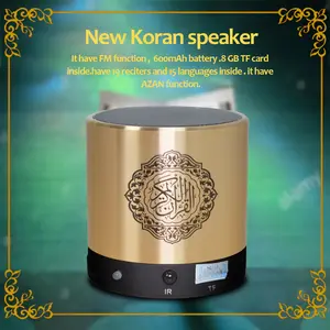 Azan Quran Islamic Muslim Koran Arab Ramadan Bluetooth Speaker Portable Holy Sound Box Music Wireless FM Radio Caixa De Som Bocina Mp3 Blutooth Altavoces Mini Coluna Home Gift Acoustics