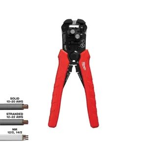 Self-Adjusting Wire Stripper/Cutter with Comfort Grip - Versatile Tool for Wire Stripper and Wire Cutter Use