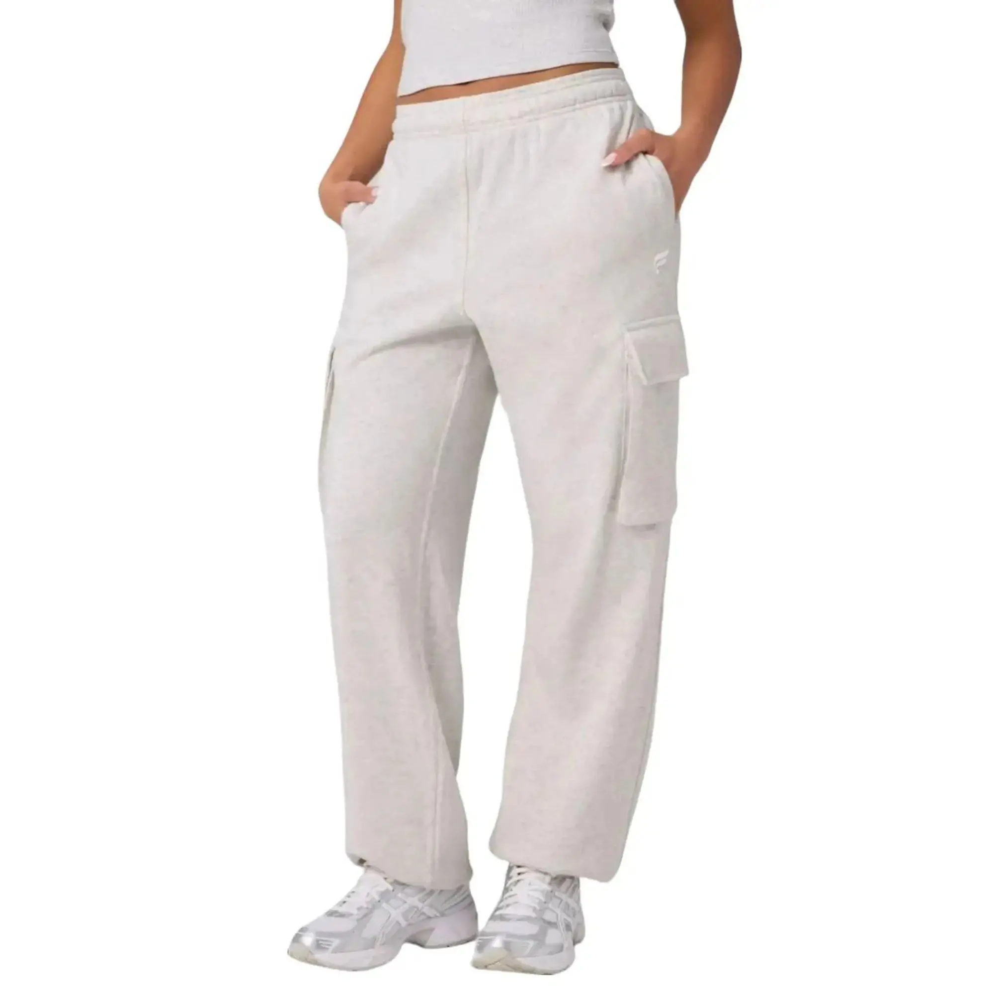 Fabletics Women's Terry Fabric Cargo Jogger with Cargo Pockets, Casual Wear Bottoms