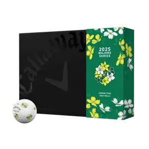 Callaway Golf Chrome Tour Major Series: April Major '25 Golf Balls in White Callaway Golf Chrome Tour Major Series: April Major '25 Golf Balls in White