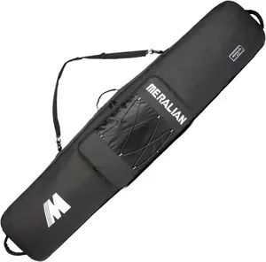 Snowboard Bag for Air Travel,Padded Snowboard Bag Fit Board, Boots, Clothes, Helmet and Gear,Available Length in 155Cm 165Cm. MERALIAN