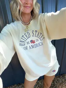 Embroidered USA Shirt: Patriotic 1776 Shirt, America Flag Sweatshirt | 4th of July crewneck | Country, Western, Cowboy Sweatshir, United States of America  Embroidered Shirt