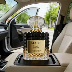 BUY 1 GET 10ML MINI FREE | Skyfit Black Eclipse Car Perfume for Daily Drive 100ml EDP – Warm Vanilla Coffee Scent, Long-Lasting Car Freshener, Stress-Relief Commute Vibes