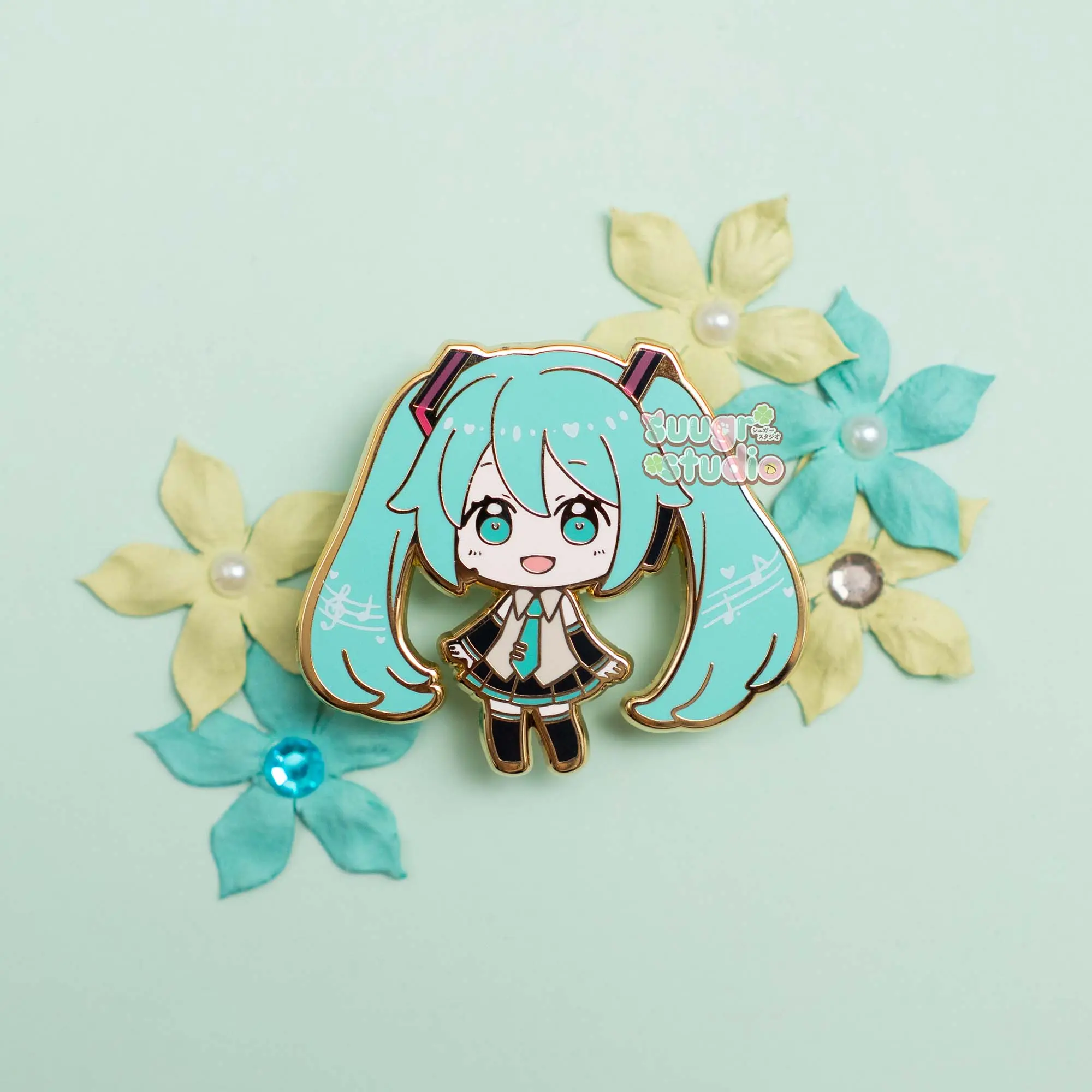 BACKORDER - Virtual Vocalist Miku Hard Enamel Pin