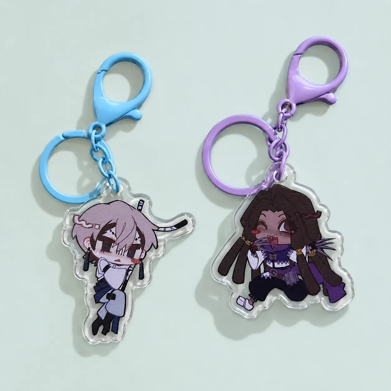 Gachiakuta Zanka & Jabber Wood Acrylic Keychain, Great For Daily Use Or As Thoughtful Little Gifts For Your Friends And Yourself.
