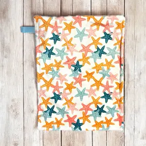 Starfish Splash - Lovey Blanket made of Minky material