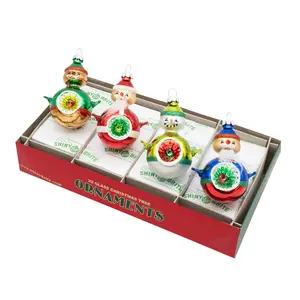 HOLIDAY SPLENDOR 4 COUNT 3.25" REFLECTOR FIGURES