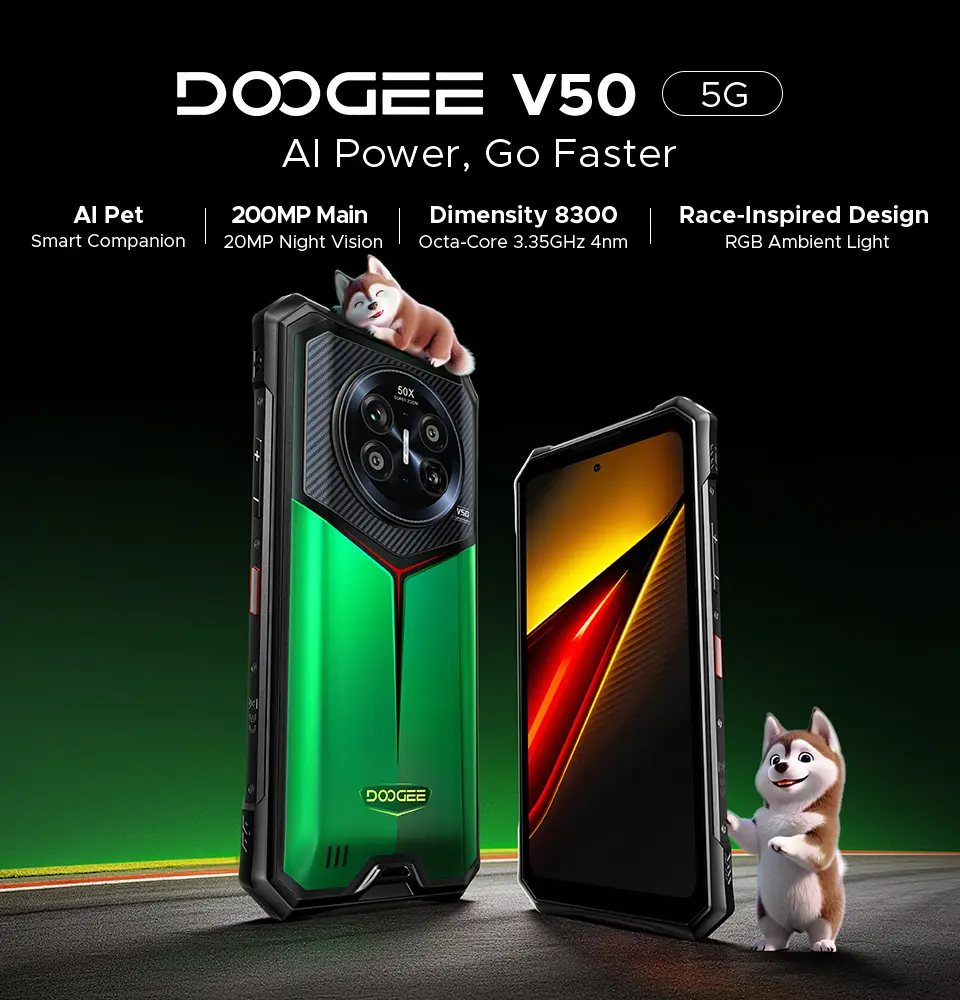 DOOGEE V50-V50pro 5G Power Monster Rugged Phone, 11000mAh & Dimensity 8300 DOOGEE V50-V50pro 5G Power Monster Rugged Phone, 11000mAh & Dimensity 8300