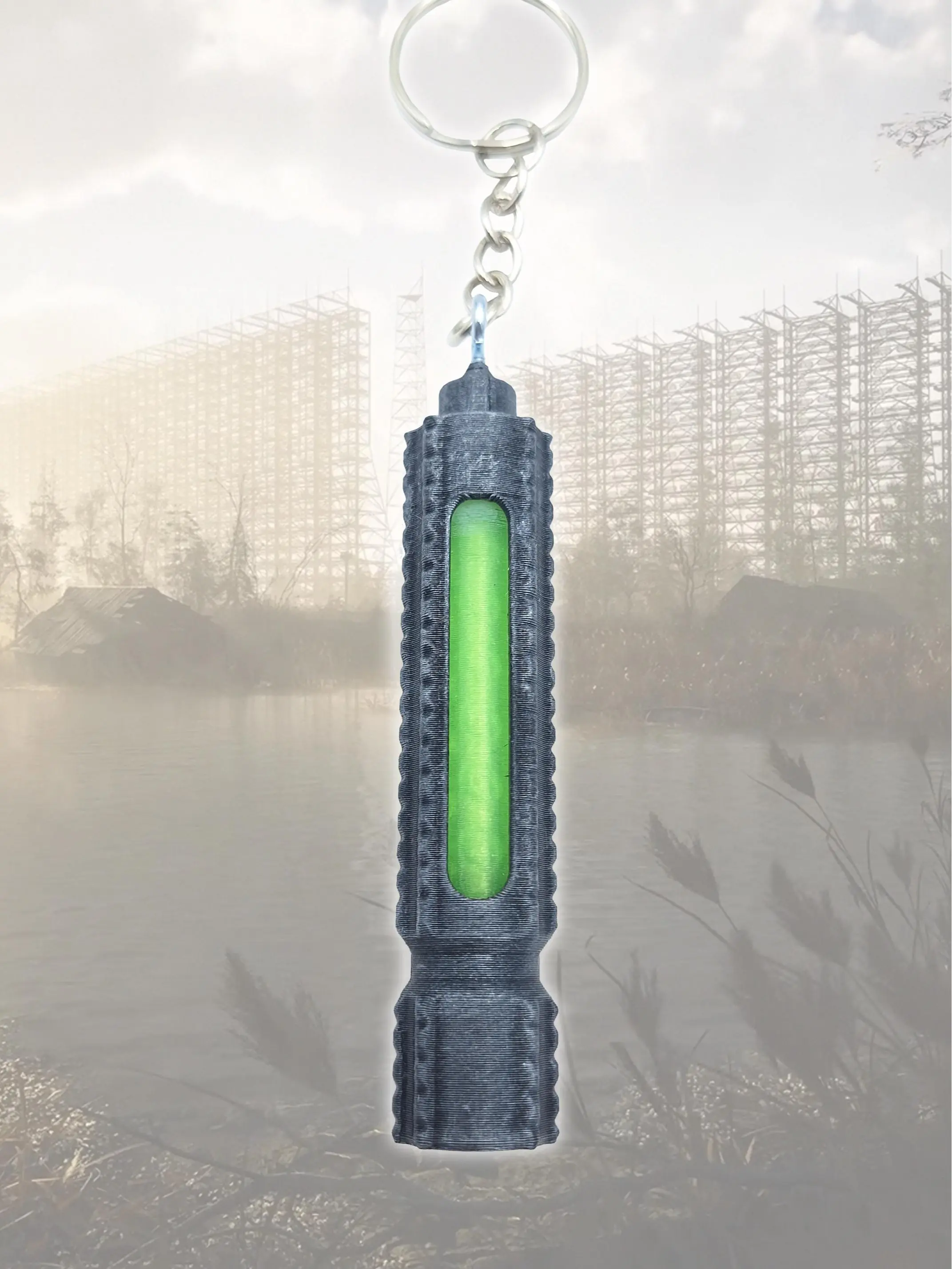 Faust's Pendant Keychain - STALKER 2 3D Printed Hand Painted Glow in the Dark Keychain for STALKER 2 Fans