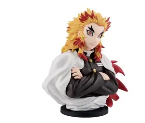 Demon Slayer: Kimetsu no Yaiba Kyojuro Rengoku Set Your Heart Ablaze Art Scale Bust