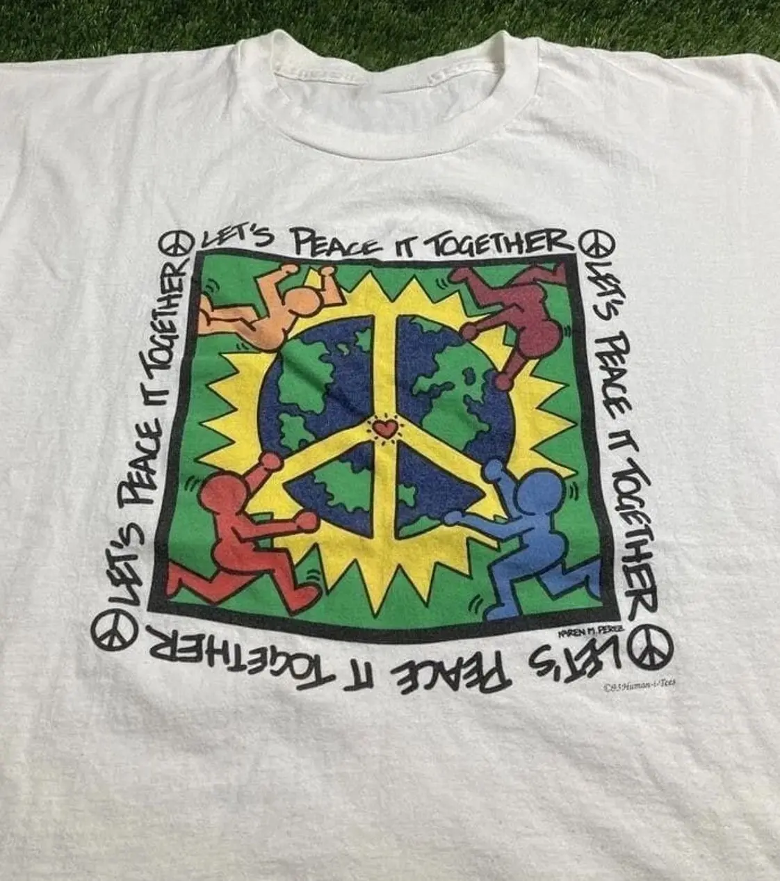 Vintage Keith Haring Lets Peace It Together Shirt Unisex Tour S to 5XL CR052 7