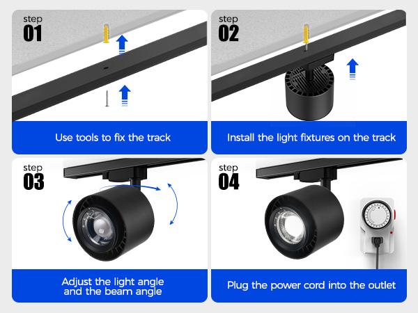 Barrina TR40c Track Grow Light System for Indoor Plants, 3 x 40W Heads, 5000K Full Spectrum Ceiling Grow Spotlight with 15°-60° Adjustable Beam Angle for Greenhouse with Timer, Black H-Type Rail Barrina TR40c Track Grow Light System for Indoor Plants, 3 x 40W Heads, 5000K Full Spectrum Ceiling Grow Spotlight with 15°-60° Adjustable Beam Angle for Greenhouse with Timer, Black H-Type Rail