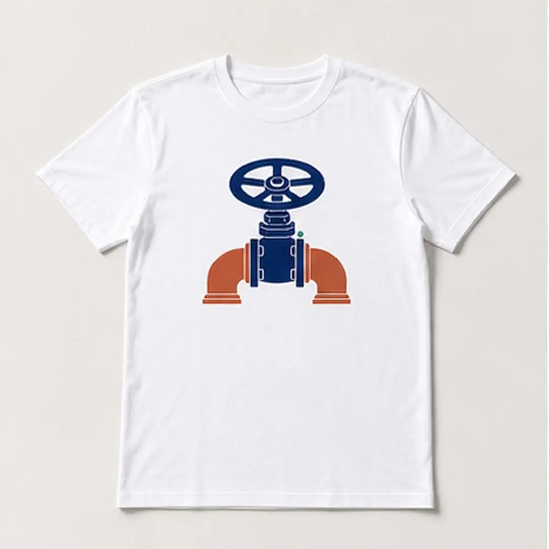 Valve Before Drip Men's White Graphic T-Shirt Short Sleeve Crew Neck Cotton Blend for Home Repair Enthusiasts, Plumbers, and DIY Tradesmen original statement print casual everyday tee weekend outfit seasonal style outdoor gathering