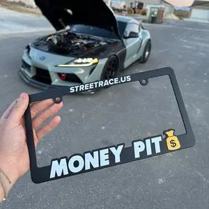 Money Pit License Plate Frame