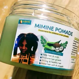 Hair Solution-KIDS Hair Growth Pomade Grease- For Stronger, Thicker Longer Hair-Scalp & Hair Strengthening with Castor, shea butter & Avocado-For Split Ends and Dry Scalp- For All Hair Types