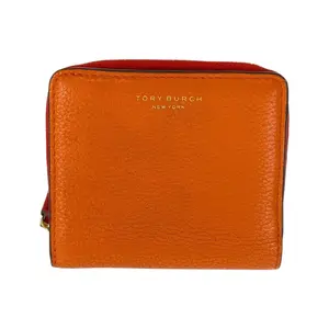 Pre-owned Tory Burch Calfskin Small Leather Goods Perry Leather Compact Wallet