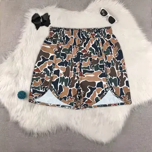 New Clothes Khaki Camo Shorts for Adult Women Clothing Set  Summer Wear