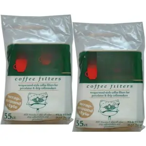 Wrap Around Percolator Coffee Filter 55 Ct (Pack of 2)