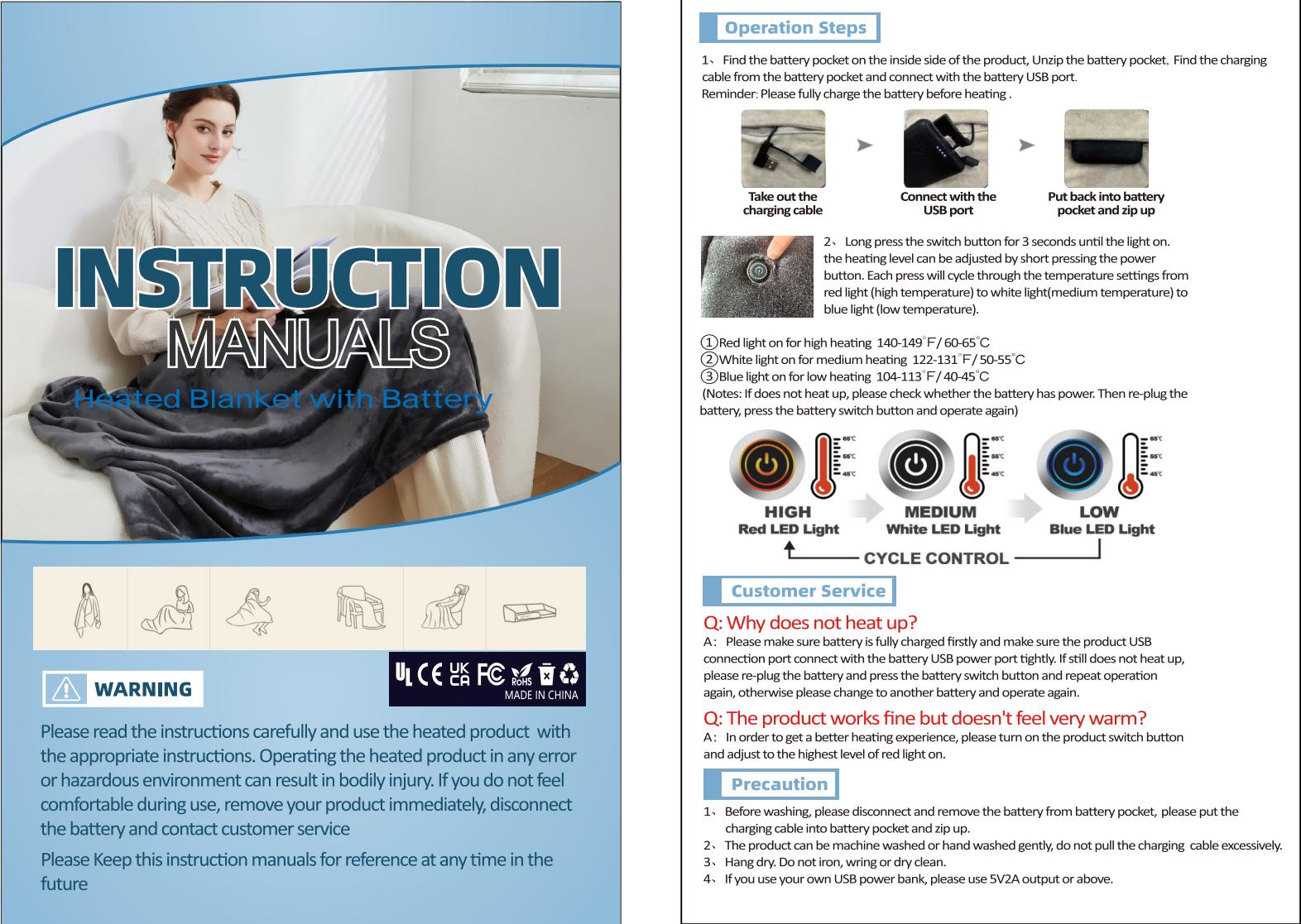 Portable USB Heated Blanket: Wearable Electric Poncho Shawl & 15s Fast Heating Wrap for Neck & Back (63"x33.5"), 3 Heat Levels, Machine Washable Soft Velvet for Office, Camping & Travel - Mother's Day & Birthday Gift Portable USB Heated Blanket: Wearable Electric Poncho Shawl & 15s Fast Heating Wrap for Neck & Back (63"x33.5"), 3 Heat Levels, Machine Washable Soft Velvet for Office, Camping & Travel - Mother's Day & Birthday Gift