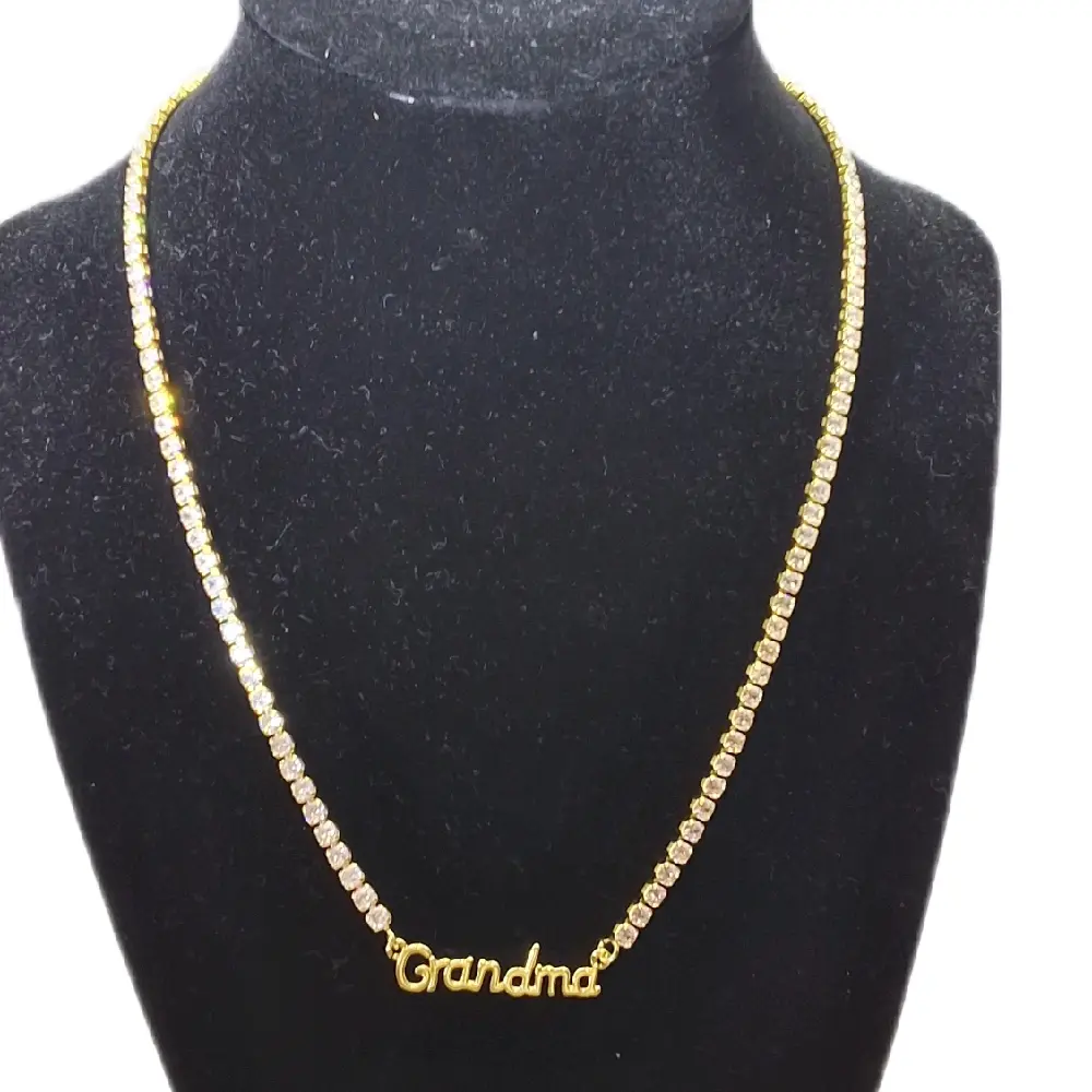 18k Gold Plated "Grandma"  Necklace