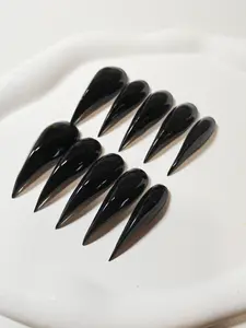 JmDrnails Dragon Claw Nails 10 Pcs Handmade Acrylic Press on Nails Holographic Glitter & 3D Crystal Accents | Salon-Quality Statement Nails