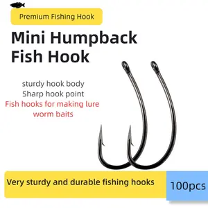 Lure Fishing Hooks for Small Fish, Ideal for Making Fly Lures, Durable Design, Perfect for Anglers Seeking Precision and Efficiency