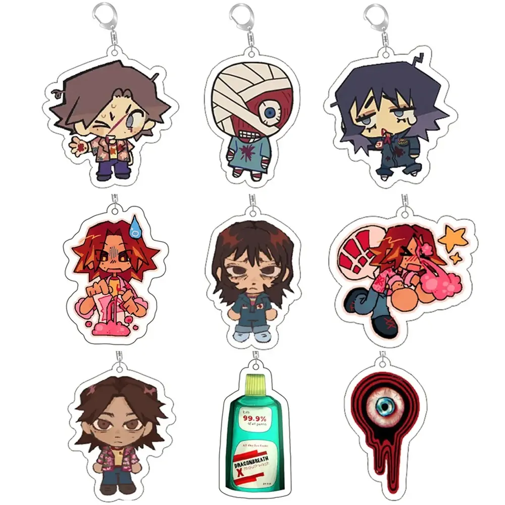 Horror Game Chibis Keychain Mouthwashing Jimmy Curly Anya Sallyface Key Chain