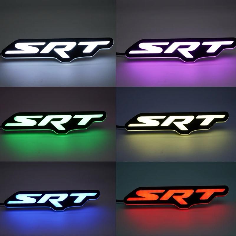RGB LED Front Grille Emblem/Badge for SRT – Multicolor App-Controlled Badge Car Decorations