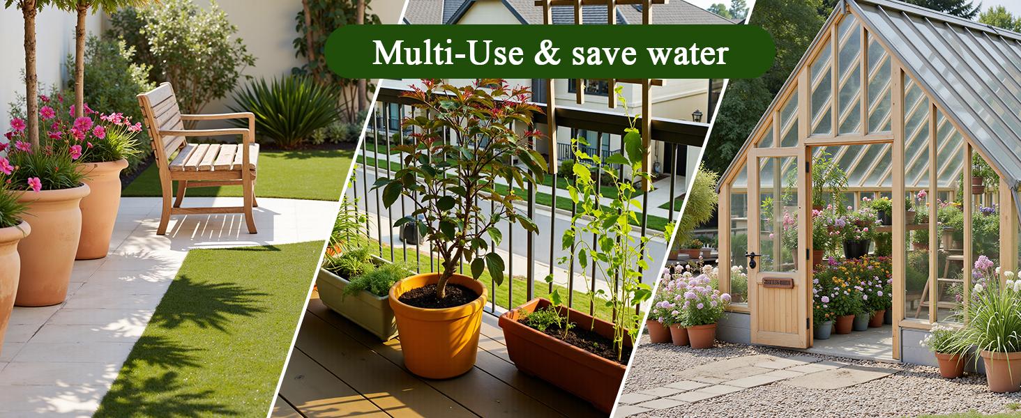 Automatic Plant Waterer Indoor, Auto Watering System for 15 Potted Plants with Programmable Timer, Smart Soil Moisture Sensor, Self Watering Plants Devices for While Away, Vacation