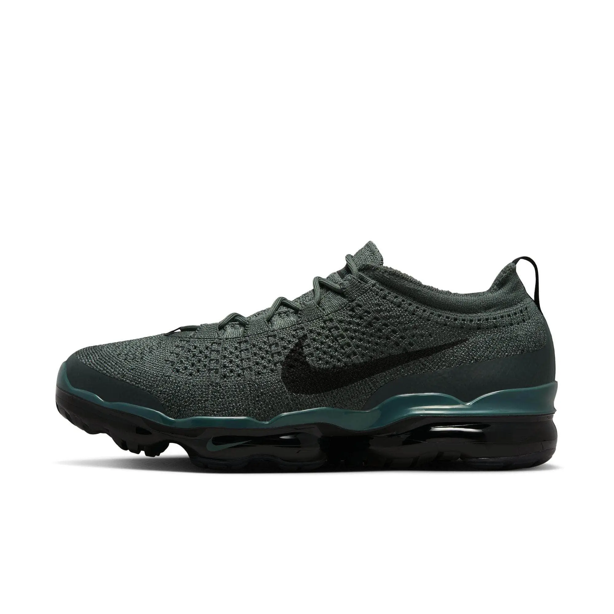 Men's Vintage Green Knit Casual Sneakers - Breathable Lightweight Sports Shoes, Athletic Footwear with Full-Length Sole Cushioning, Sneaker, Breathable Lightweight Shoes, Training, Walking Shoe