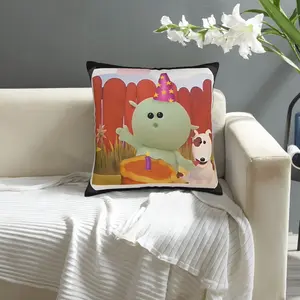 1pc for Nanalan Mona and Russer First Birthday 18in x 18in double-sided printing Throw Pillow Cover, Softness, Comfort, Non-fading,perfect for any home decor,No Pillow Insert