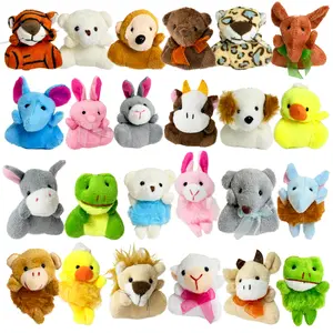 Easter Animal Plush Toy Party Favors 24 Packs Heart Boxes for Kids KeyChain Fidget Toy Classroom Gift Exchange School Rewards