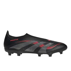 adidas Mens Predator League Laceless Firm GroundMulti Ground Soccer Cleats  - Black