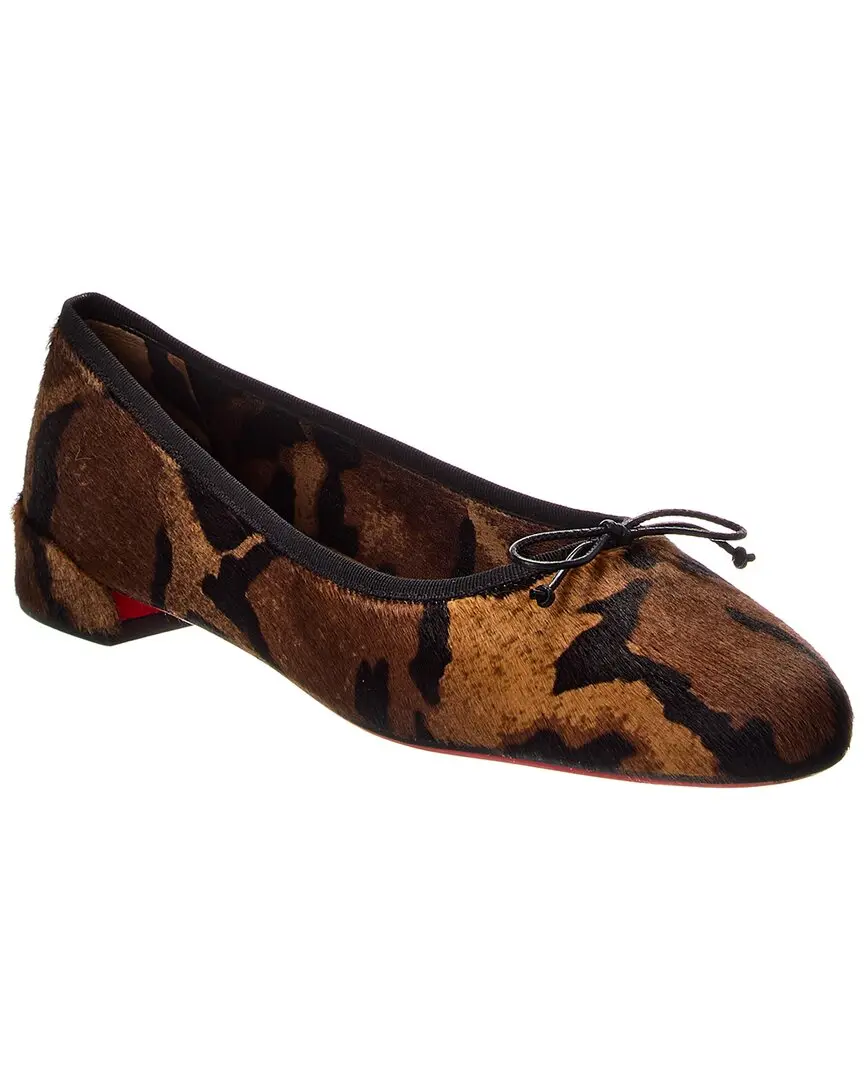 Christian Louboutin Sweetie Jane Haircalf Ballerina Flat